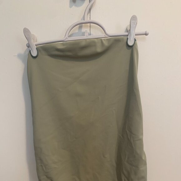 Express Light Green Tube Top Bodysuit - Picture 1 of 4